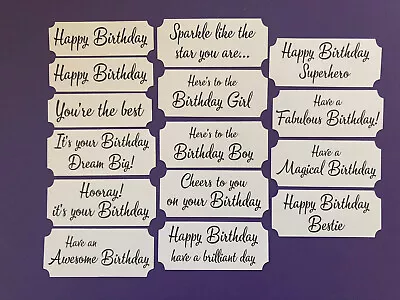 Mixed Birthday Card Making Toppers Sentiments Banners Embellishments Craft - 30 • £3.80