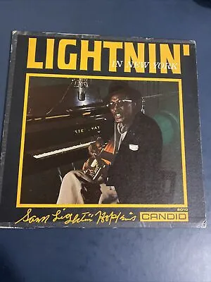 Lightnin' Hopkins Lightnin' In New York 12  Album LP Candid 8010 USA Blues Vinyl • £100