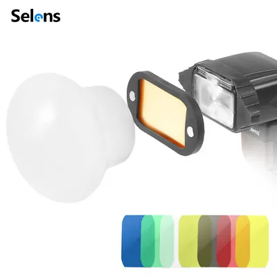 Selens Magnetic Silicone Flash Diffuser Rubber Sphere Filter Gel For Speedlite • $27.89