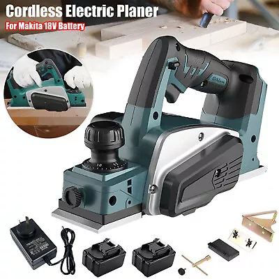 Cordless Electric Planer 82mm Aluminum Power Plane Kit For Makita 18V Battery • $122.85