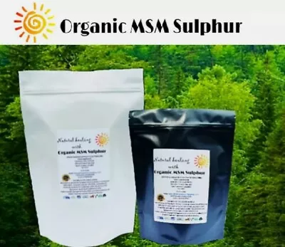 MSM Organic Sulphur Supplement Hair Skin Nails 1KG Distilled 4x Coarse Powder • £49.50