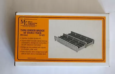 Micro Engineering Ho 50' Double Track Thru Girder Bridge #75-521 • $16