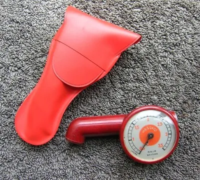 Messko Tyre Pressure Gauge 3.5 Red Bakelite Mb Vw Porsche 356 911 Mb Bmw Vw Nos • $350