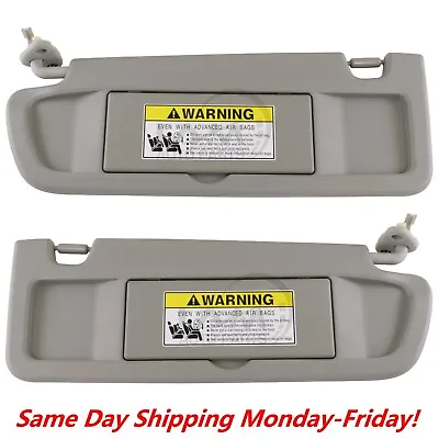 Sun Visor Light GRAY Clear GRAY PAIR For 2006-2008 Honda Civic Left & Right SET • $34.95