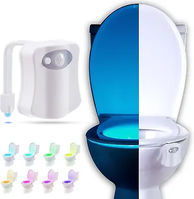Toilet Bowl Night Light With Motion Sensor - Funny Mens Stocking Stuffers 2023 - • $9.95