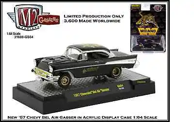 M2 Machines 1:64th Diecast Car '57 Chevy Bel Air Gasser In Acrylic Display Case  • $7.95