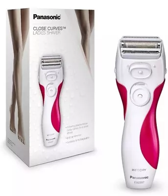 Panasonic CLOSE CURVES Ladies 3 Blade Cordless Electric Shaver ES2207P And Case • $69.99