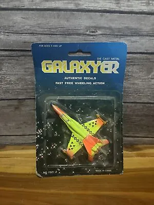 Galaxyer Airplane Die Cast Metal Neon Orange & Yellow F821-2 • $9.60