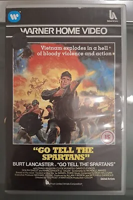 Go Tell The Spartans VHS Warner Big Box Ex Rental Pre/Post Cert Action War  • £8