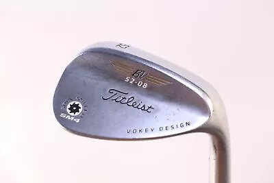 Titleist Vokey SM4 Tour Chrome 52* Gap Wedge RH 35.5 In Steel Shaft Stiff Flex • $39.89