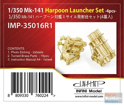 INFIMP35016R1 1:350 Infini Model Mk.141 Harpoon Launcher Set • $24.79