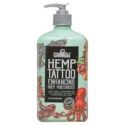 Malibu Tan Hemp Tattoo Enhancing Body Lotion Moisturizer 18 Fl Oz Free Shipping • $9.99