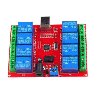 £15.59 • Buy USB Eight Channel 8 Relay Switch Output Module Board PC Computer Controller