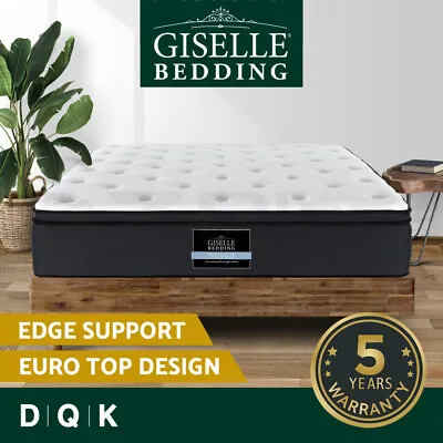 $245.95 • Buy Giselle Mattress QUEEN DOUBLE KING Bed Pocket Spring Firm Plush Foam 7 Zone 34cm