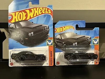 Hot Wheels ~ '18 Dodge Challenger SRT Demon Black S/Card.  More HW's Listed X2 • £5.45