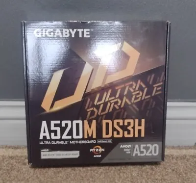 Gigabyte A520M DS3H AMD Socket AM4 MATX Motherboard BOX ONLY • £9.99