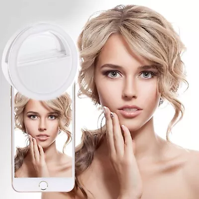 With Clip Selfie LED Ring Flash Fill Light Camera For Cell Phone IPhone13 Plus • $10.85