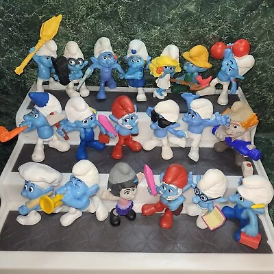 SMURFS McDonald's Happy Meal Toys (Lot Of 19) PVC Figures Papa Smurfette Baker • $30