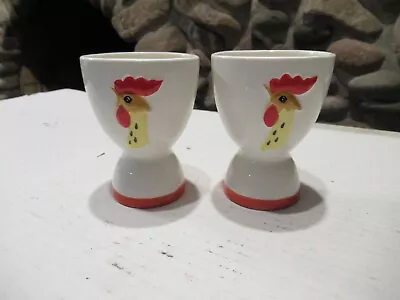 2 Pcs. - Holt Howard Vintage Egg Cups 1961 Rooster Or Chicken • $7.99