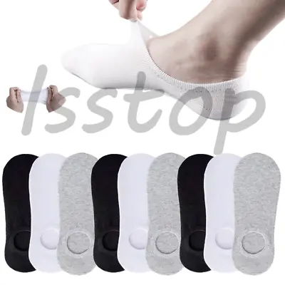 Lot 12 Pairs Mens No Show Socks Low Cut Anti-slid Casual Invisible Liner Socks • $4.37