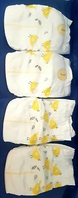 £2.10 • Buy Real Nappies For Reborn Dolls Little Chicks Print Newborn Set Of 4 Babydoll