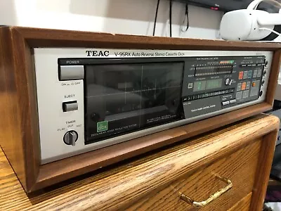 Working Vintage  Teac V-95RX Dbx Auto Reverse Stereo Cassette Deck 3 - Motors • $249.99