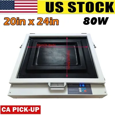 $588.80 • Buy PICK-UP Tabletop Precise 20x24in 80W Vacuum LED UV Exposure Unit Screen Printing