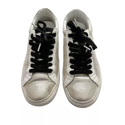 J. Crew Saturday Silver Metallic Suede Women's Sneaker *Sample • $25.99