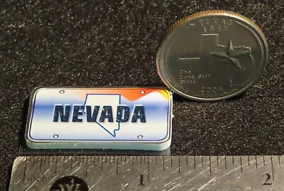 Nevada License Plate Paper On Foam Wall Automobile Decor 1:12 Miniature • $0.99