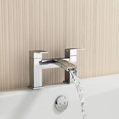 £47.99 • Buy Bathroom Sink Basin Mixer Tap Set Waterfall Bath Filler And Shower Faucet Brass
