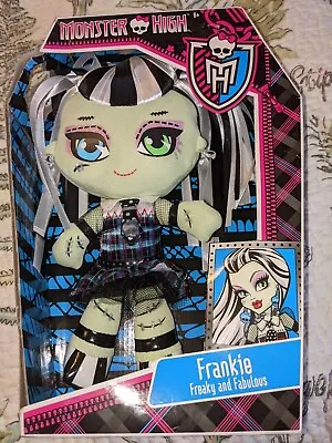 NEW Monster High Freaky & Fabulous Frankie Stein 10  Plush Just Play 2013 • $19.97