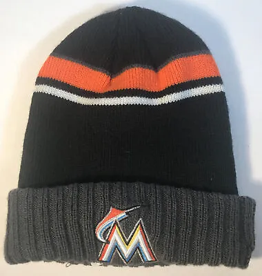 NEW ERA Cuffed Knit MLB Miami Marlins  Baseball Beanie HAT Cap Mens One Size NEW • $11.99