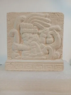 Chaman  The Mayan Wizard  Novapiedra Hand Finished Plaster Cast Art Hanging Tile • $21.50