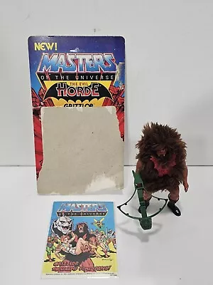 Vintage Grizzlor Masters Of The Universe MOTU Complete W/ Comic & Card Back • $39.99