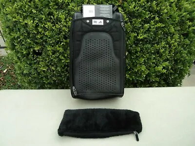 $29.95 • Buy New Large Adidas Unisex Leather ShoeBag / Travel Bag In Black Color