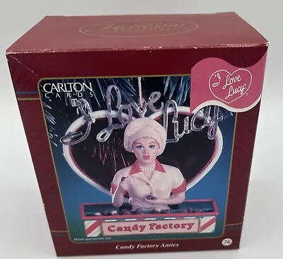 CARLTON CARDS  I Love Lucy  Candy Factory Antics Christmas Ornament Lucille Bal • $15.99