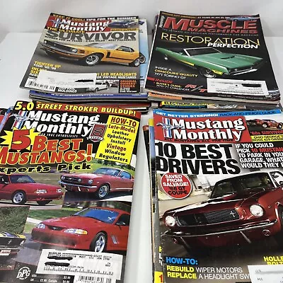 Mustangs Monthly Magazine ~ Lot Of 40 Muscle Cars Vintage • $45