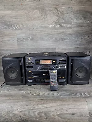 JVC PC-X130 Vintage Boombox  CD Cassette Player AM/FM / Tested (+ Control) • $140