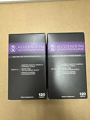 Nugenix - PM ZMA Nighttime Support Sleep Booster - 240 Capsules  6/24 7/24 Exp • $39.97