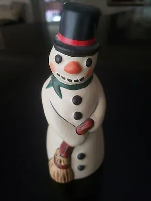 $50 • Buy Vaillancourt Folk Art  Snowman Chalkware 538 5  Figurine #2864 MINT!