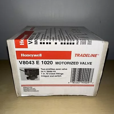 Honeywell V8043E1020 Zone Valve For Gas Connectors • $120