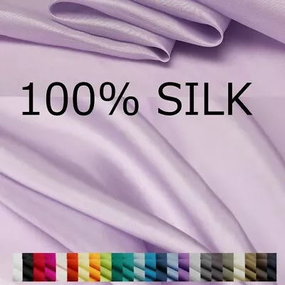 $15.99 • Buy 100% Silk 8 Momme Habutai Habotai  Fabric Solid Color 44.8  By The Yard 1 Meter 