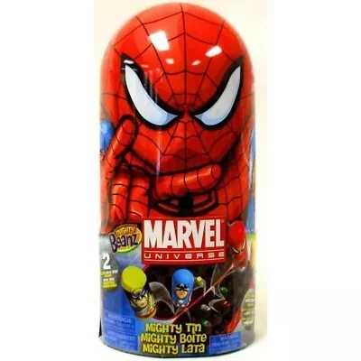 NEW Sealed Marvel Universe Mighty Beanz Tin 2 Holds 40 Collectible Spiderman • $9.95