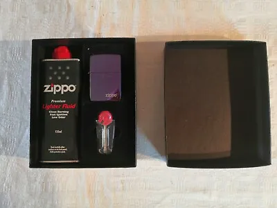 New Boxed Personalised Zippo Lighter Gift Set - Purple  Mum Love Shelly  • £22