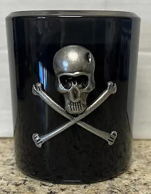 D.L. & Co Modern Alchemy Black Rose Incense Silver Skull Candle 12.9 Oz • $34.95