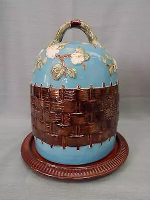 Beautiful Majolica-Style Cheese Dome • $199.99