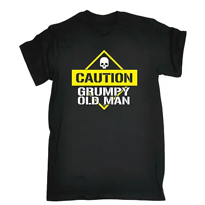 Caution Grumpy Old Man - Mens Funny Novelty T-Shirt Tshirts • $22.32