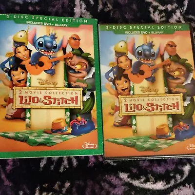 🔥NEW SEALED Lilo & Stitch 2 Movie DVD / Bluray Collection 3 Discs W Slipcover🔥 • $13.99