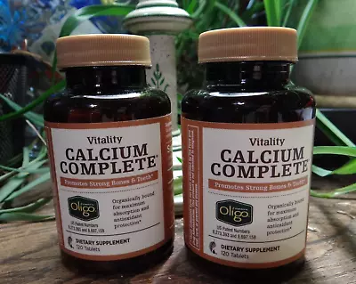 Lot Of 2 Bottles Melaleuca Vitality Calcium Complete 120 Tablets SEALED In Date • $39.95