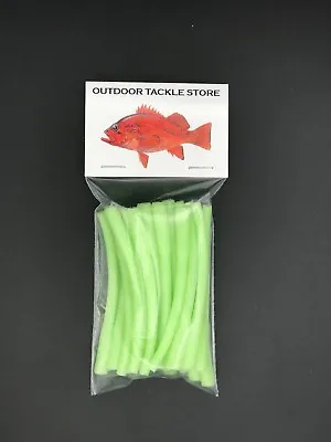 $16.99 • Buy 50 Count - 3-1/2  Glow Sleeve Crimp Protector Deep Drop Luminous Glow Fishing